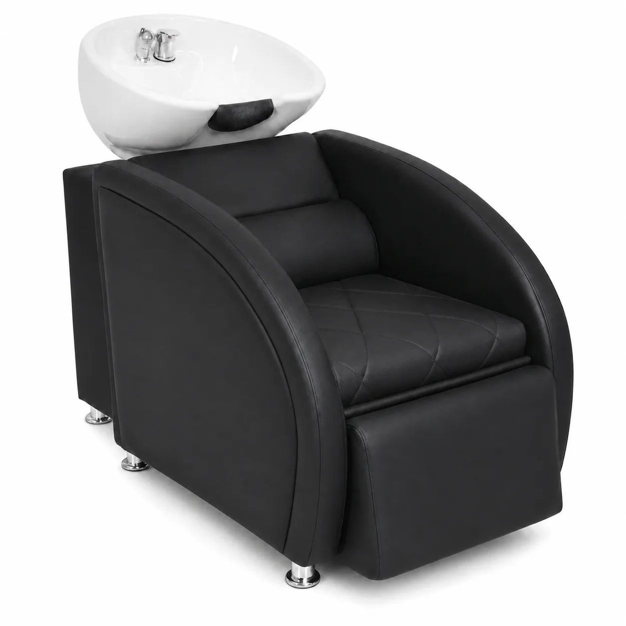 Lavacabeza Reclinable Black Diamond — Bowl de Cerámica Blanco