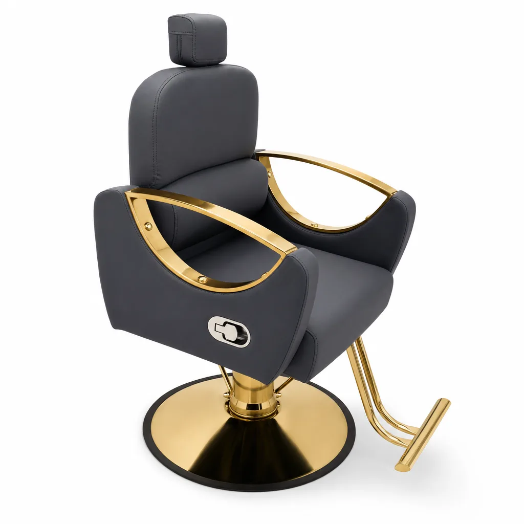 Silla de maquillaje Bordes Dorados
