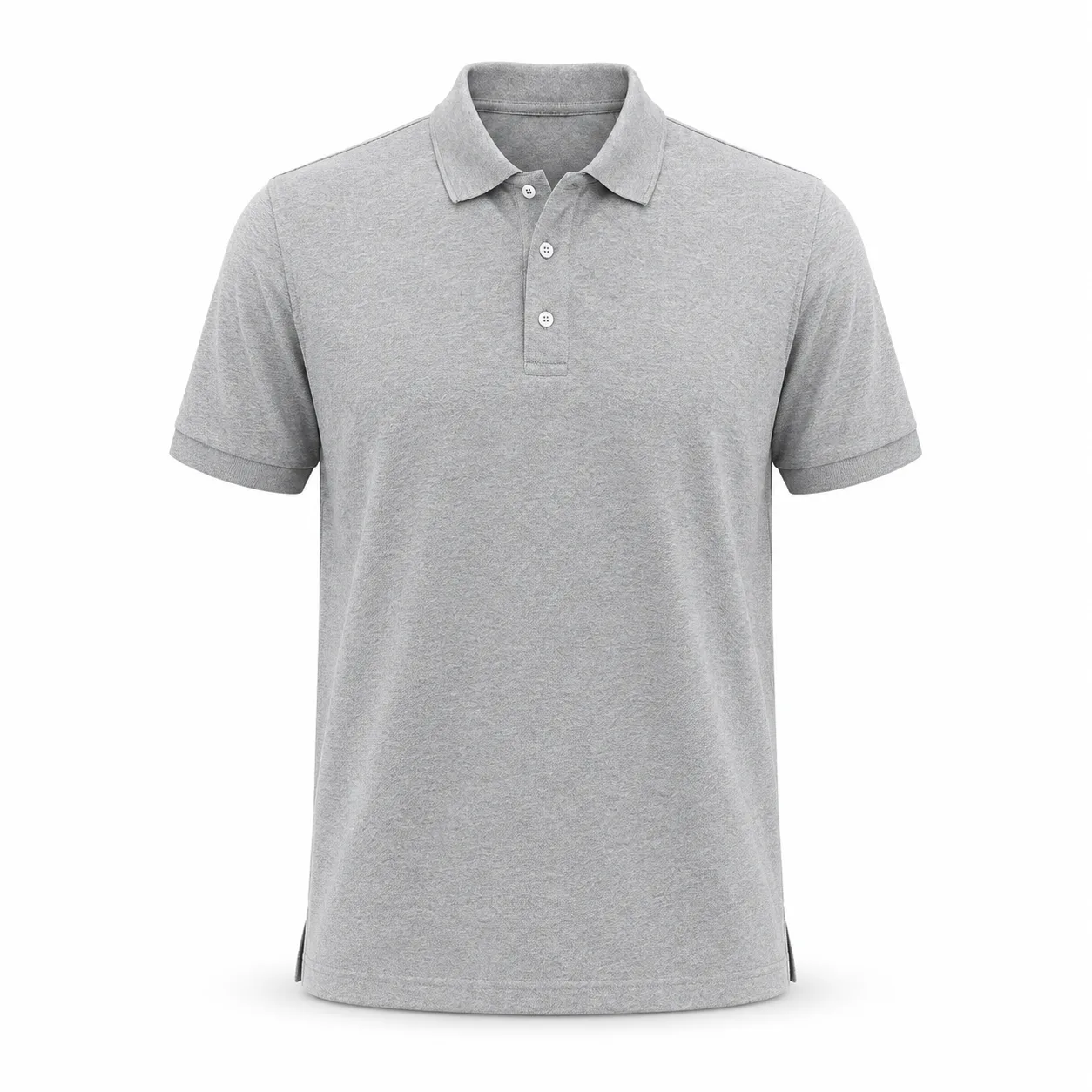 Polo Camisero Hombre Gris Jaspe