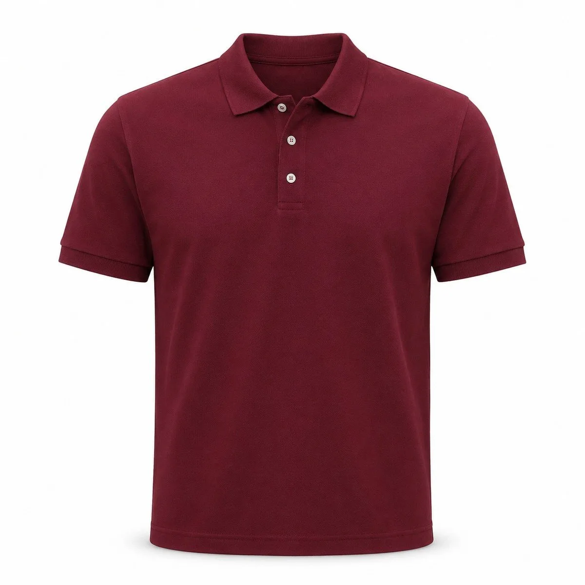 Polo Camisero Hombre Bordo