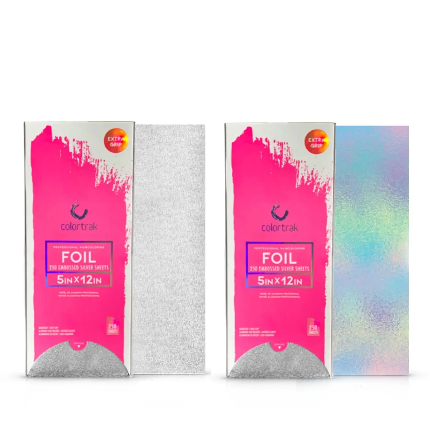 Kit Papel Aluminio Colortrak Cayetana - Plata, Tornasol. - CAYETANA
